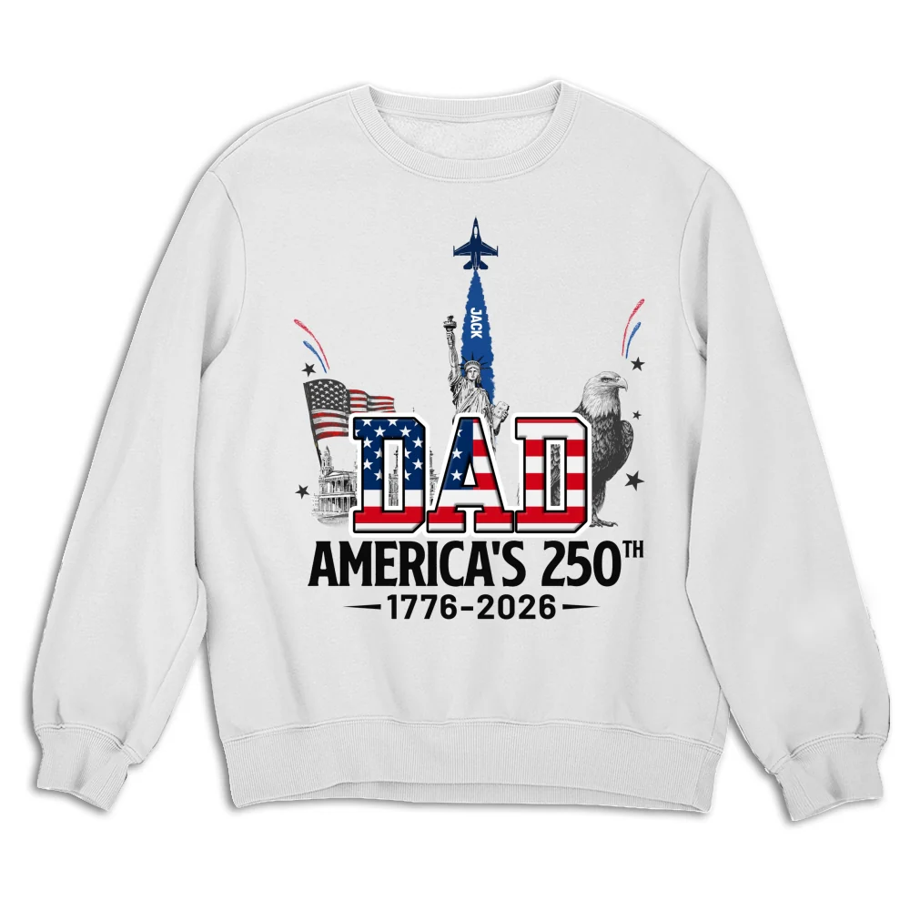 Proud Grandpa American 250th - Personalized Custom Shirt - Image 13
