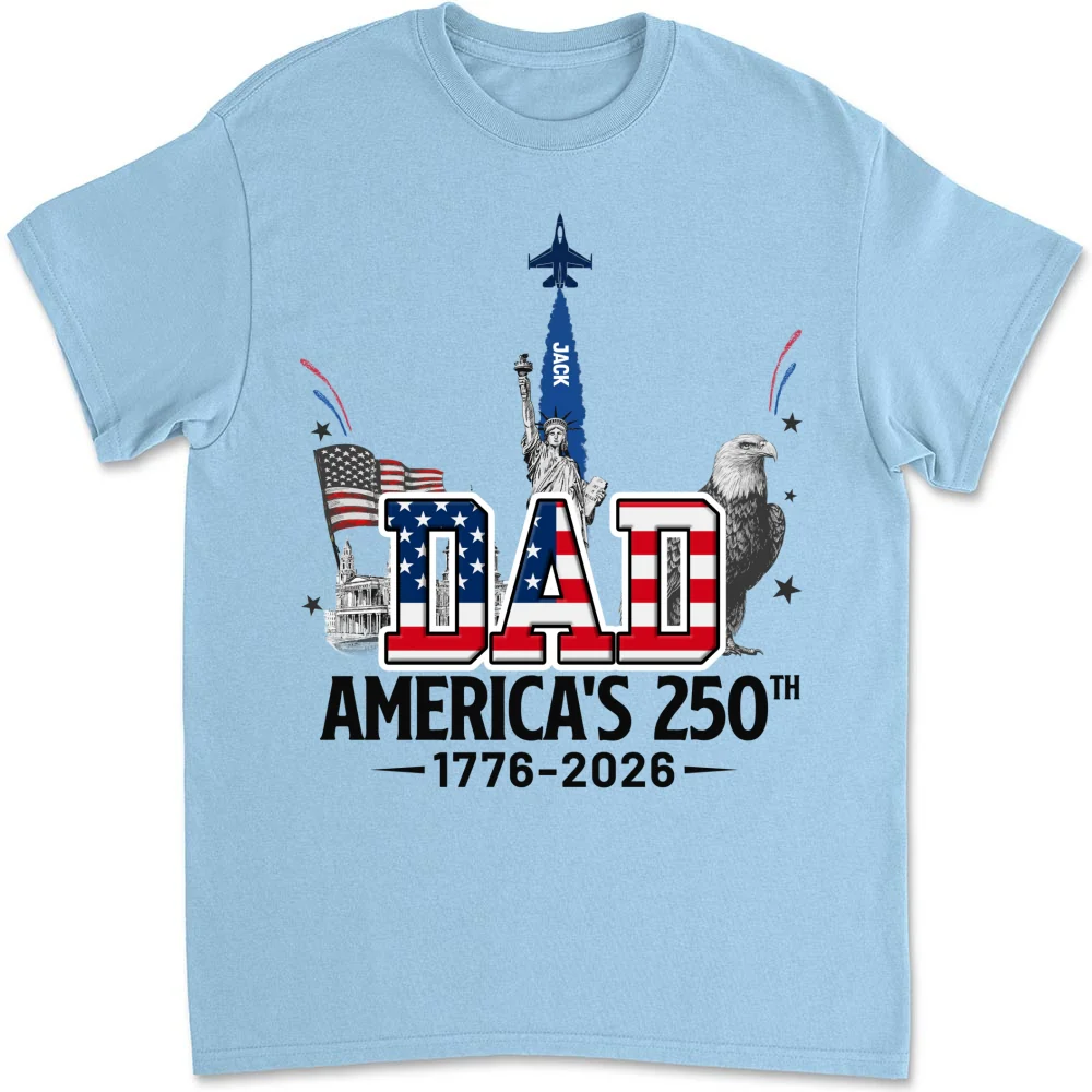 Proud Grandpa American 250th - Personalized Custom Shirt - Image 8