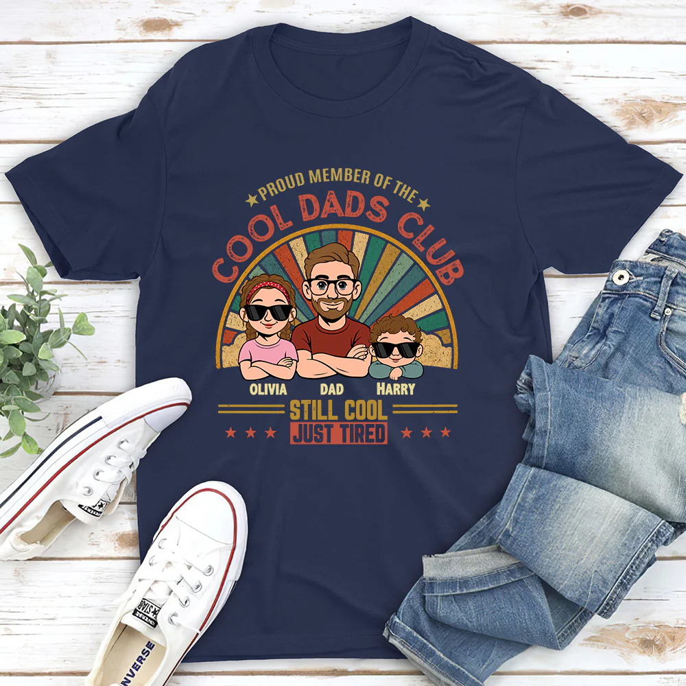 Proud Member Of Cool Dads Club - Personalized Custom Shirt - Image 2