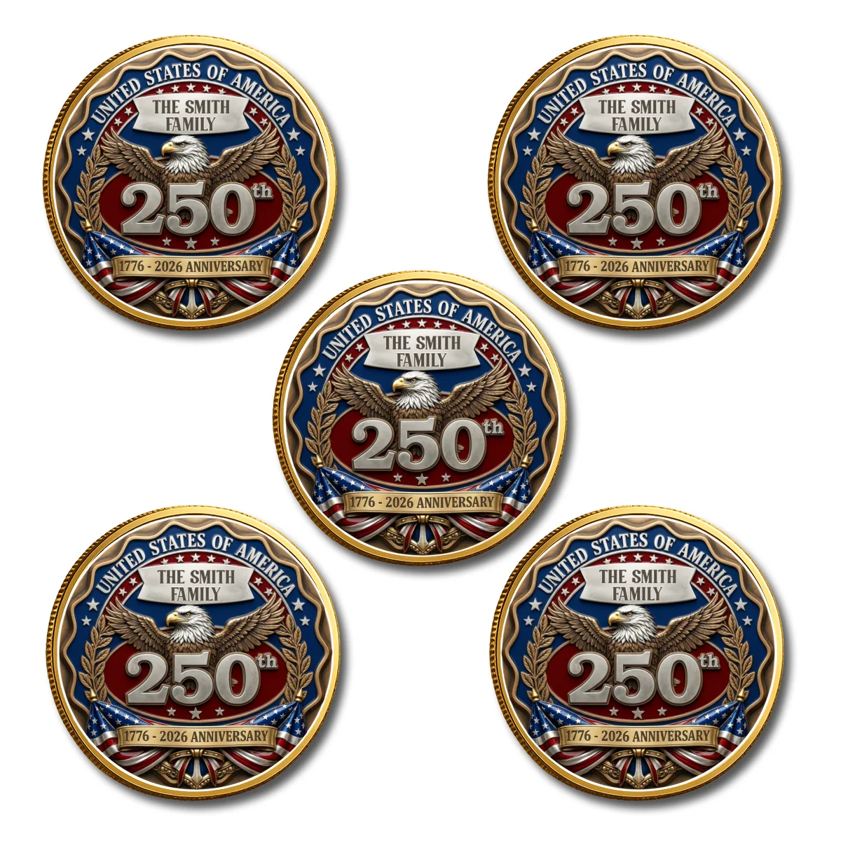 Proud To Be American - Personalized Custom Commemorative Keepsake Coin - Image 14
