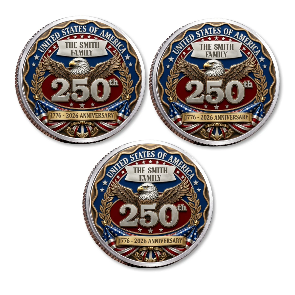 Proud To Be American - Personalized Custom Commemorative Keepsake Coin - Image 18