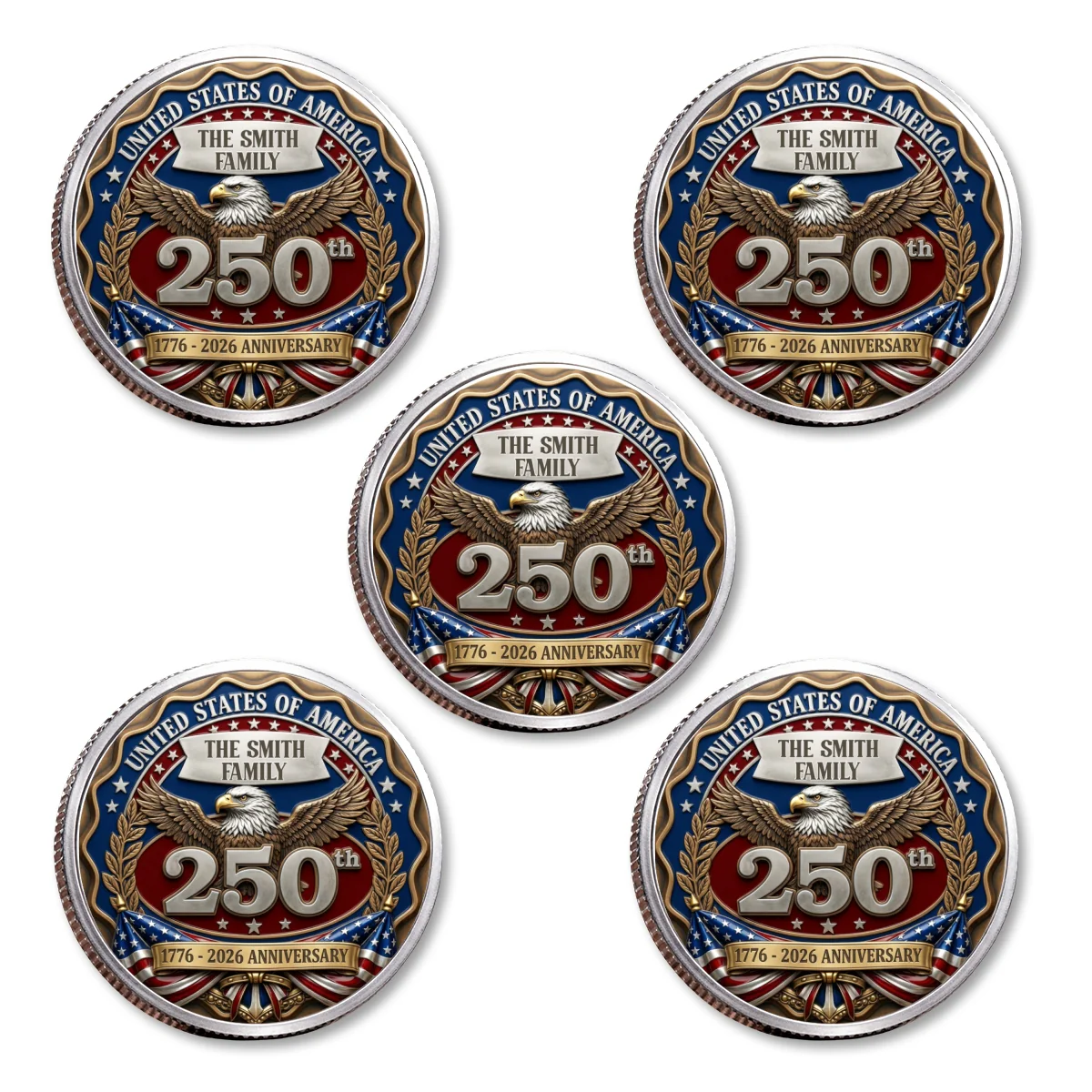 Proud To Be American - Personalized Custom Commemorative Keepsake Coin - Image 20