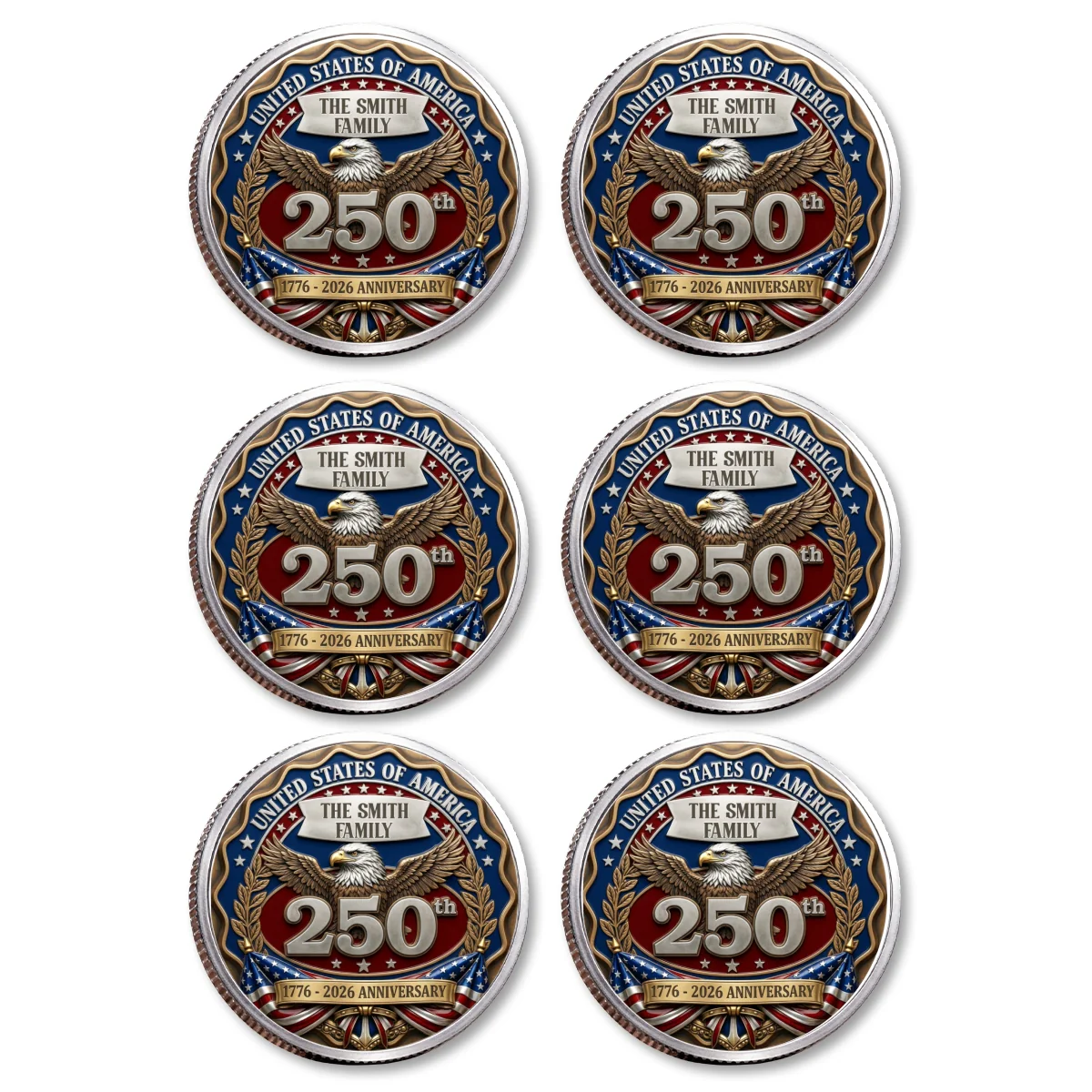 Proud To Be American - Personalized Custom Commemorative Keepsake Coin - Image 21