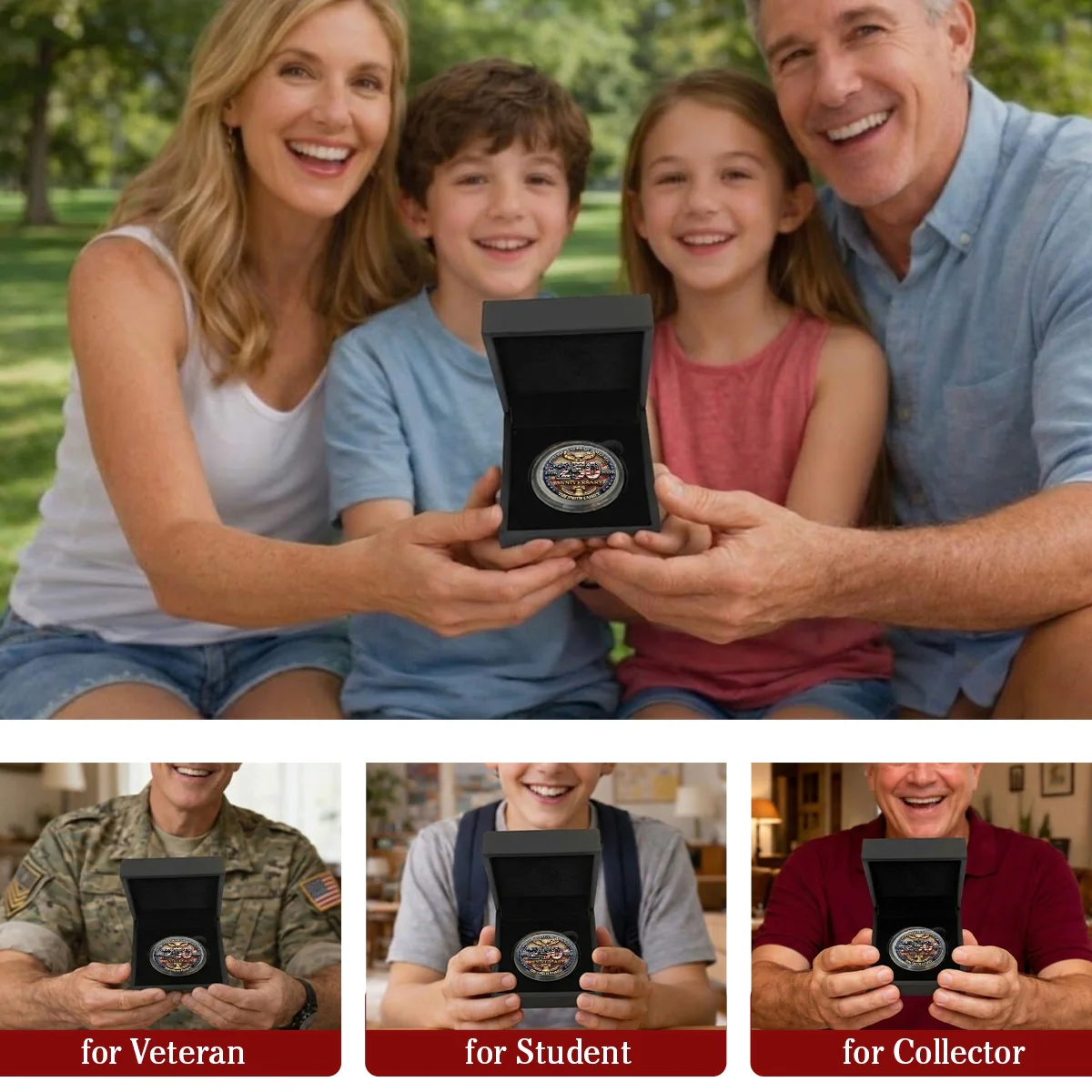 Proud To Be American - Personalized Custom Commemorative Keepsake Coin - Image 7