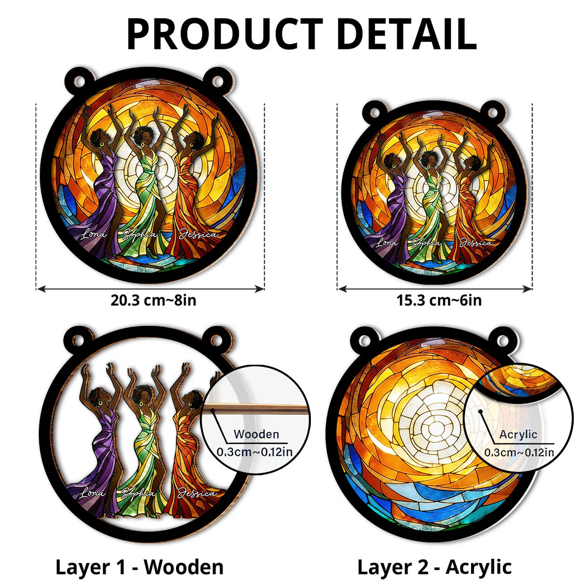 Proud To Be - Personalized Custom Suncatcher - Image 5