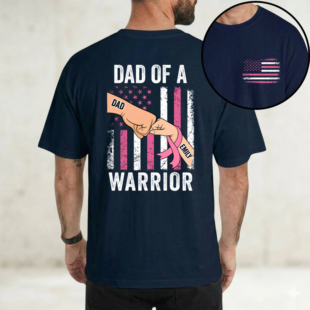 Proud Warrior Dad Always - Personalized Custom Shirt