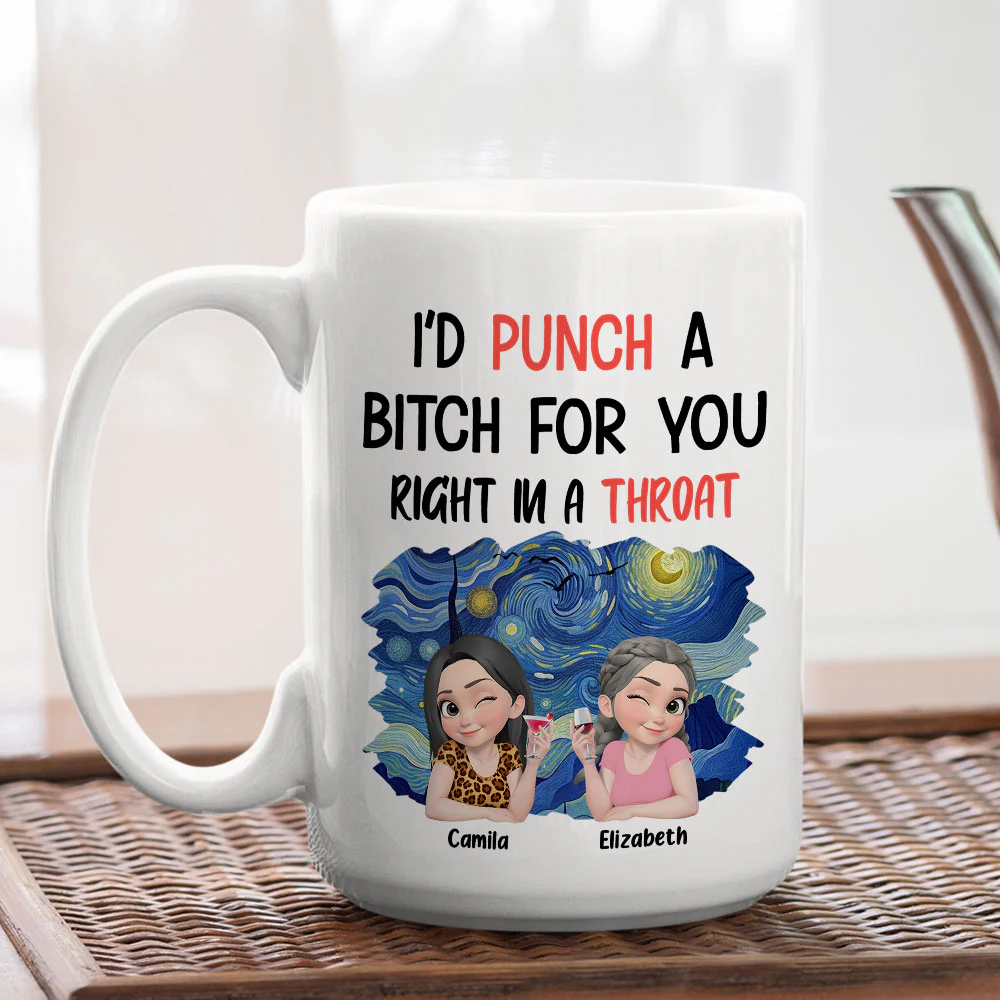 Punch Right In - Personalized Custom Coffee Mug - Image 5