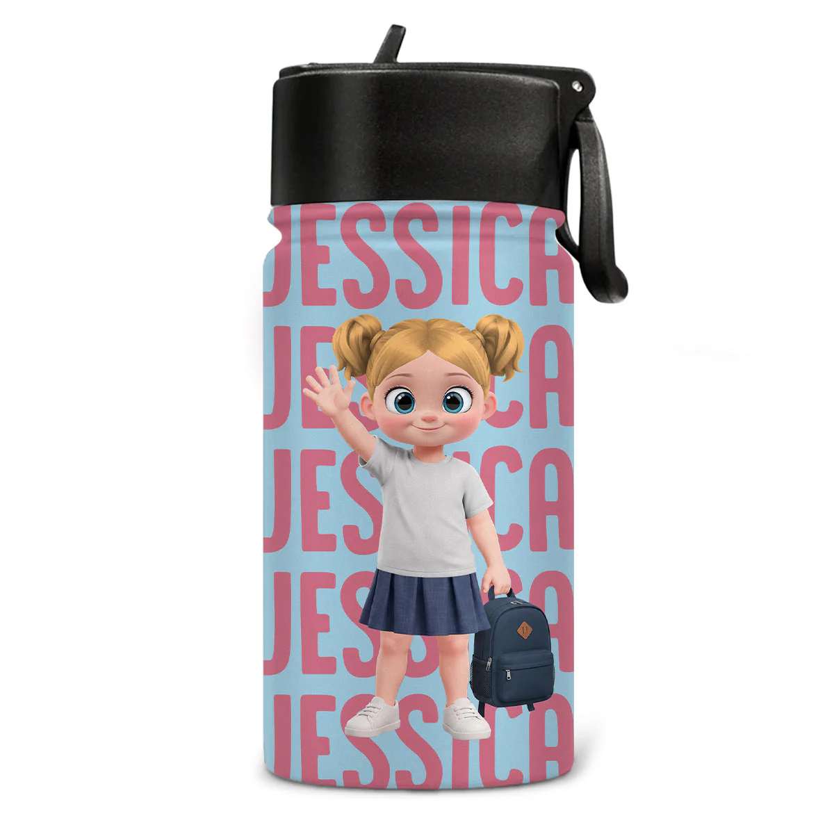 Ready To Learn - Personalized Custom Kids Water Bottle