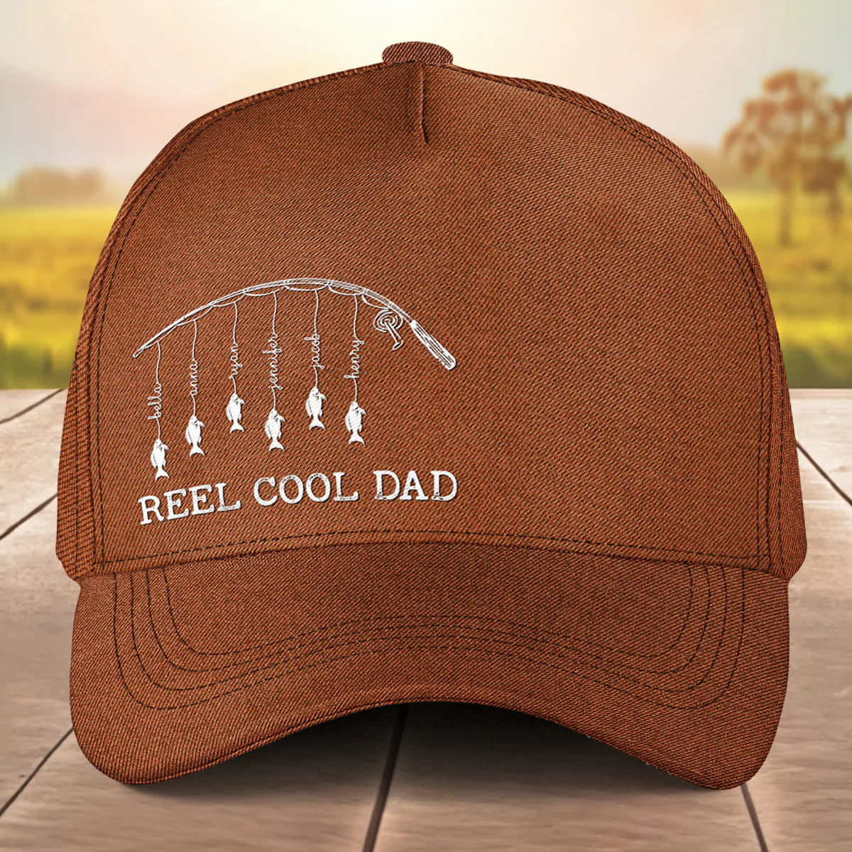 Reel Cool Dad - Personalized Custom Classic Cap - Image 3