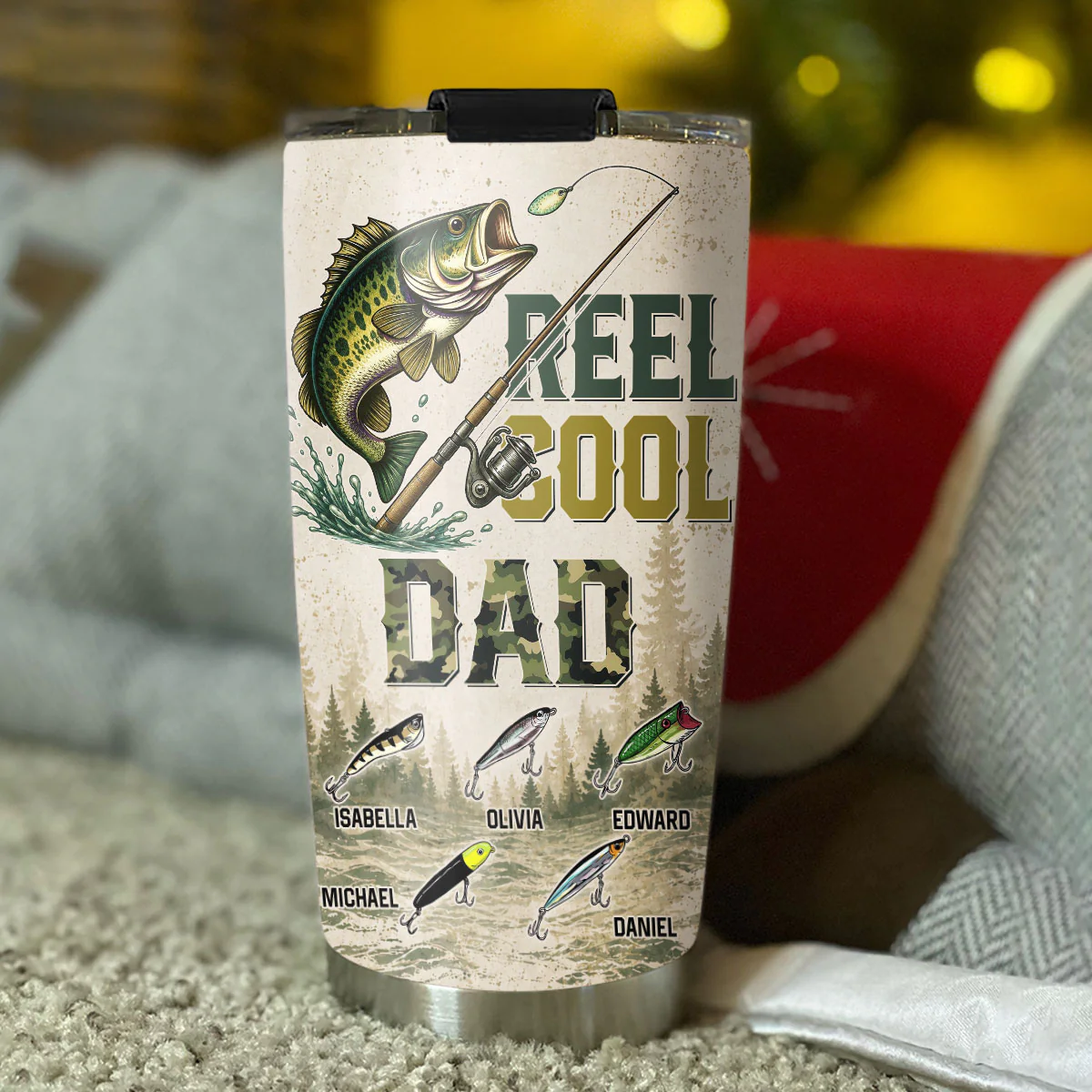 Reel Cool Dad - Personalized Custom Tumbler - Image 5