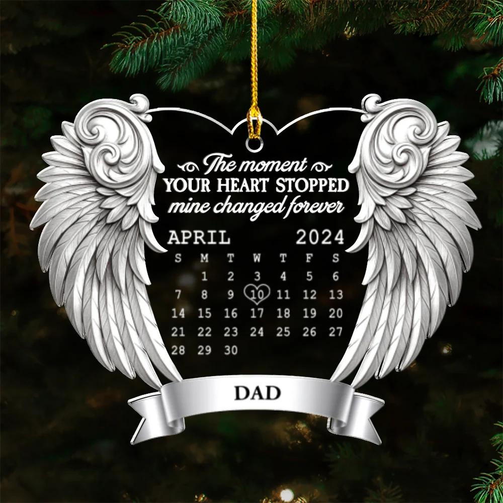 Remembered With Love - Personalized Custom Acrylic Ornament - Image 7