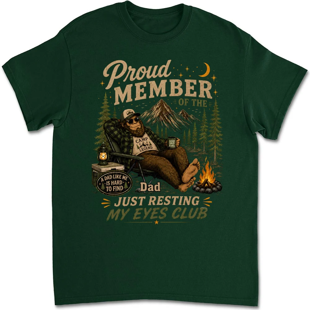 Resting Eyes Club - Personalized Custom Shirt - Image 8