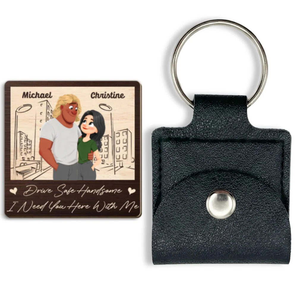 Safe Back To My Arms - Personalized Custom Wooden Pocket Hug - Image 8