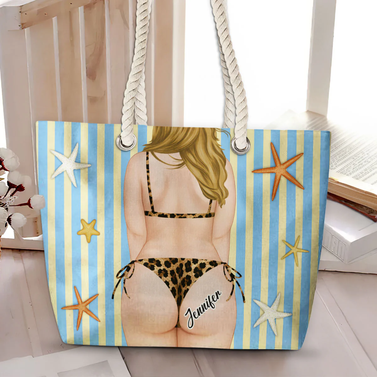 Sandy Cheeks - Personalized Custom Beach Bag - Image 3
