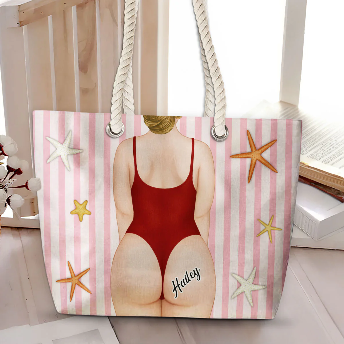 Sandy Cheeks - Personalized Custom Beach Bag - Image 4