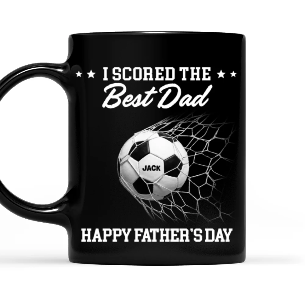 Scored The Best Dad - Personalized Custom Coffee Mug - Image 7