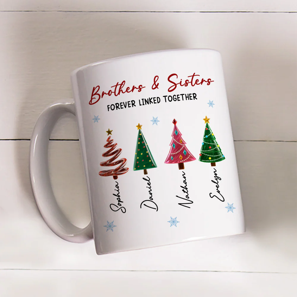 Season Love Siblings - Personalized Custom Coffee Mug - Image 3