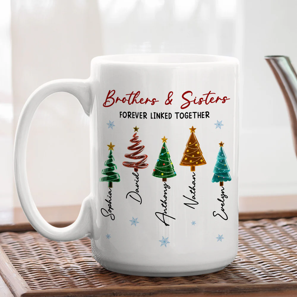 Season Love Siblings - Personalized Custom Coffee Mug - Image 4