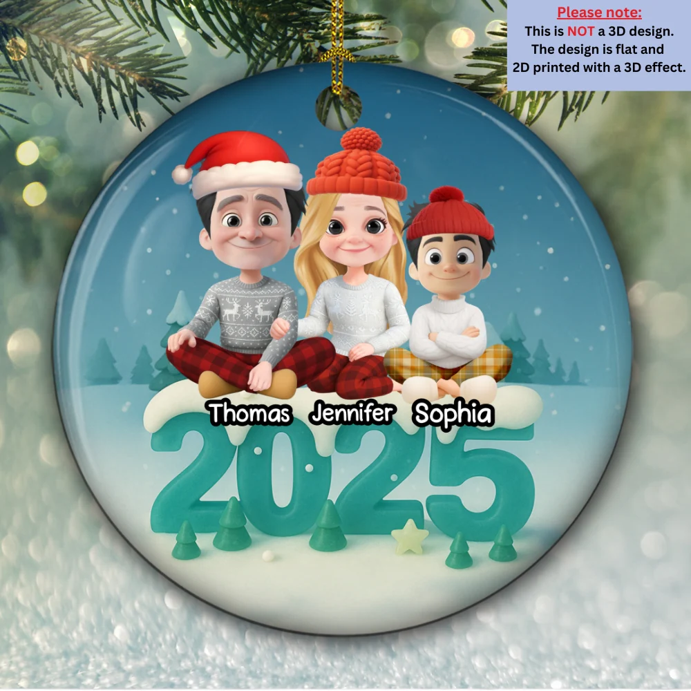 See Through You - Personalized Custom 3D Effect Ceramic Ornament - Image 5