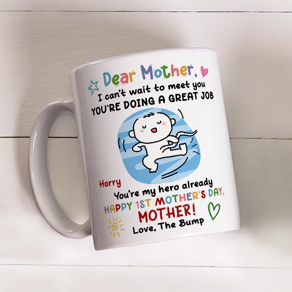 Seeing You As A Mom Is Everything - Personalized Custom Coffee Mug - Image 2