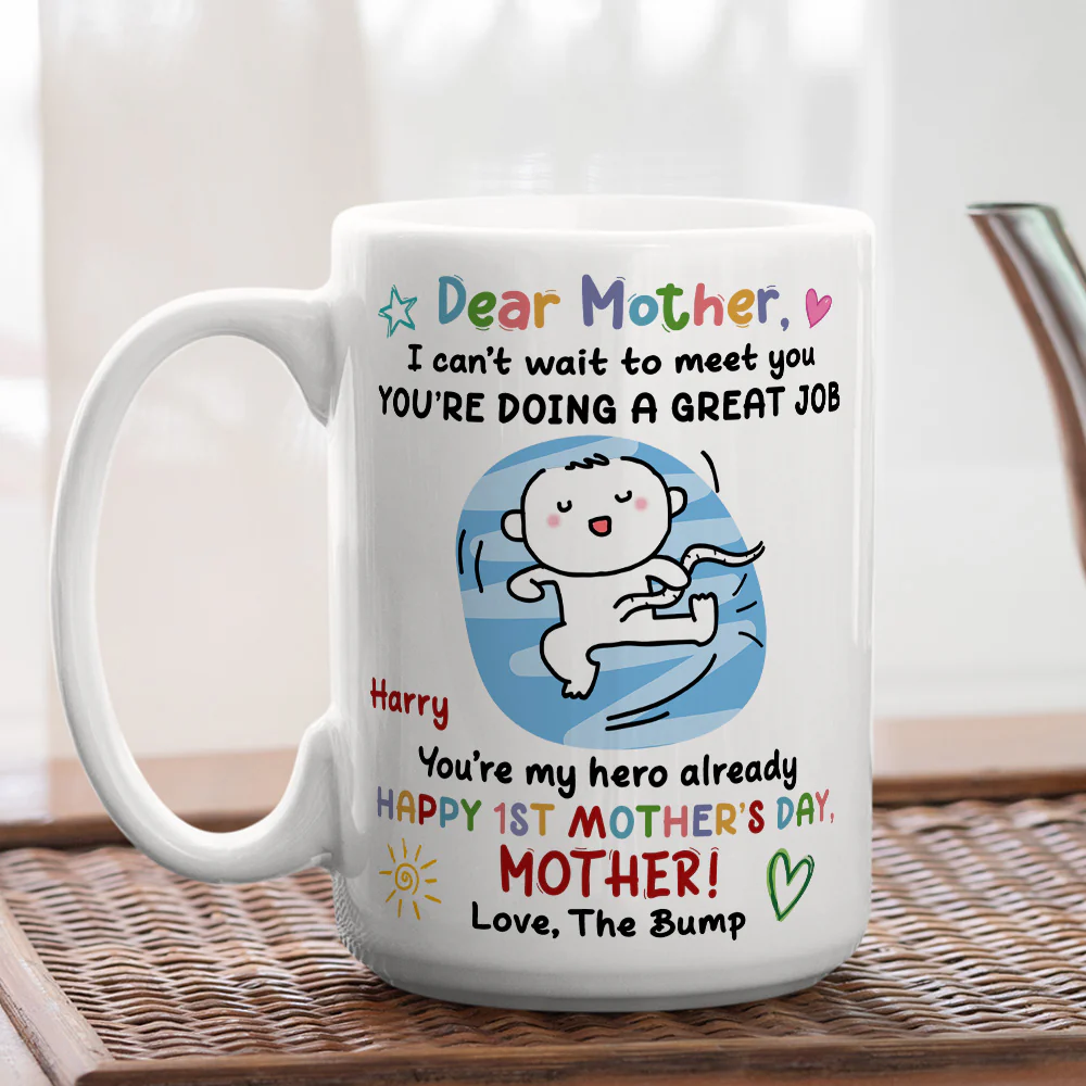 Seeing You As A Mom Is Everything - Personalized Custom Coffee Mug - Image 4
