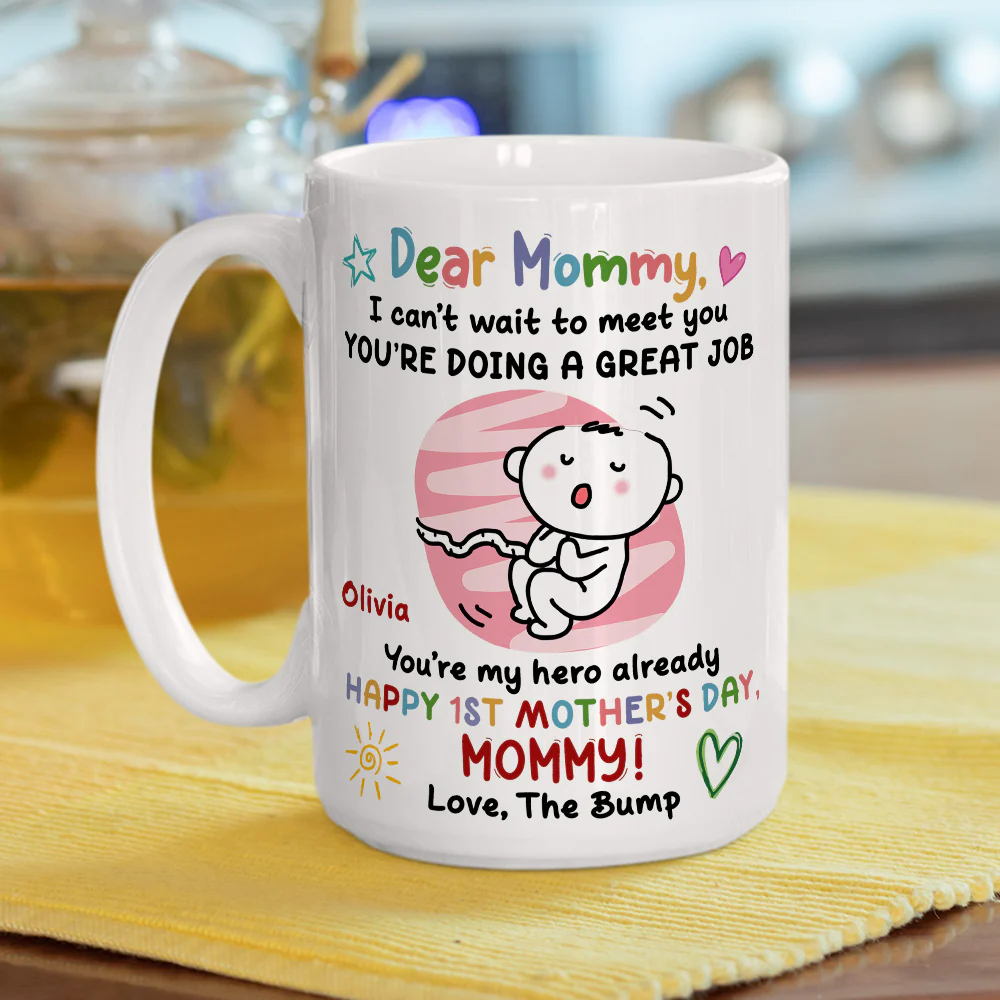 Seeing You As A Mom Is Everything - Personalized Custom Coffee Mug - Image 5