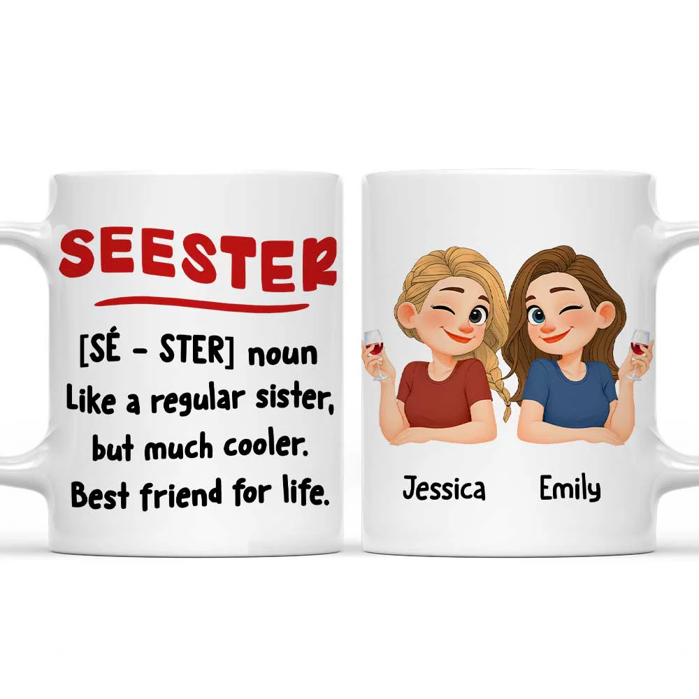 Seester Squad - Personalized Custom Coffee Mug