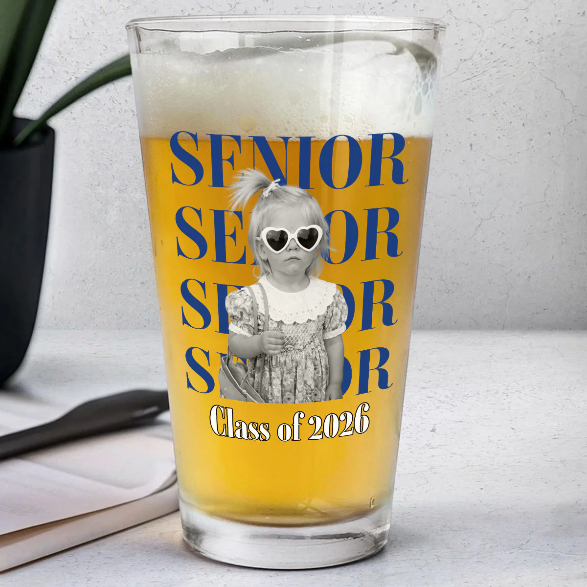 Senior 2026 - Personalized Custom Beer Glass - Image 2