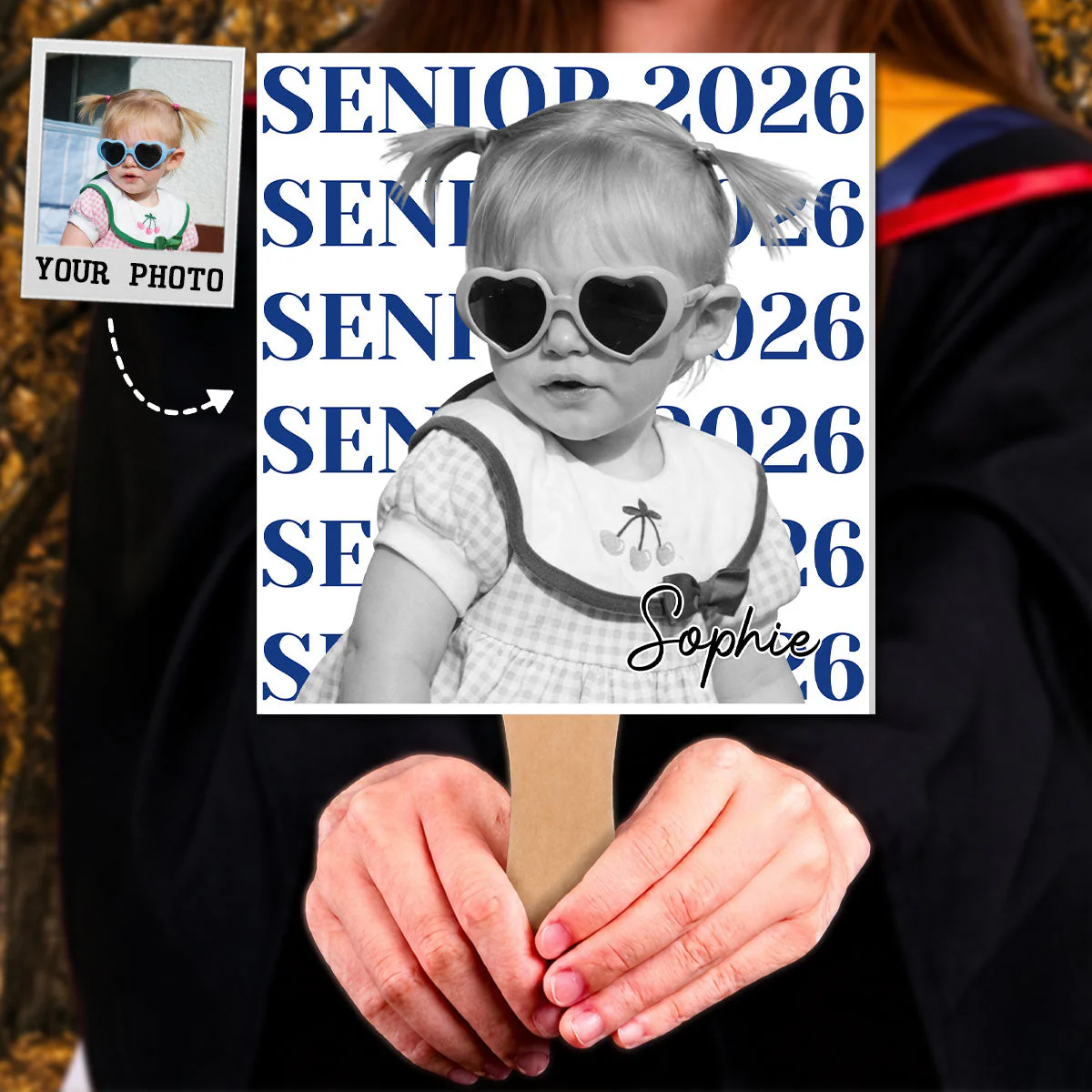 Senior Graduate - Personalized Custom Hand Fan
