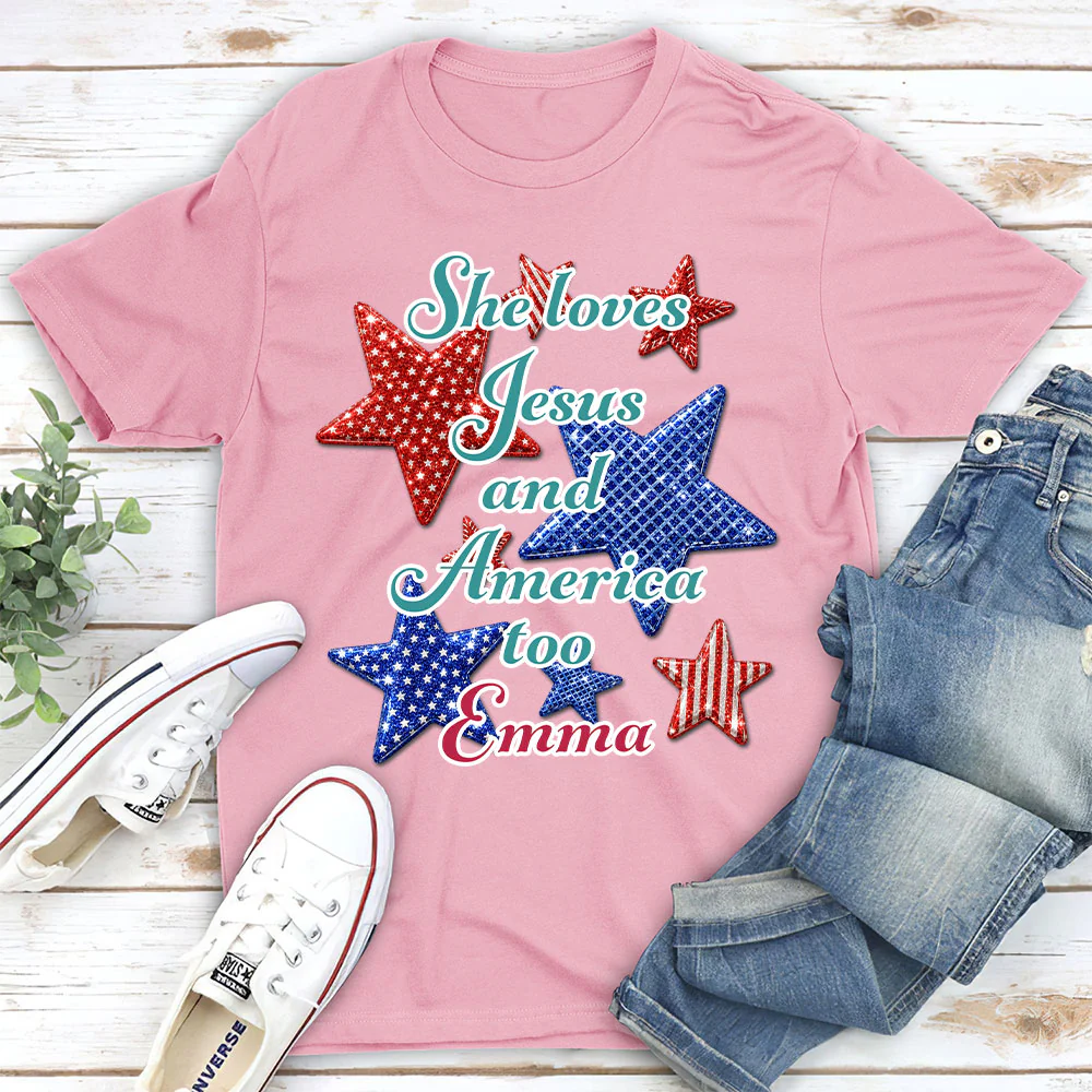 She Knows What She Loves - Personalized Custom 3D Effect Shirt - Image 3