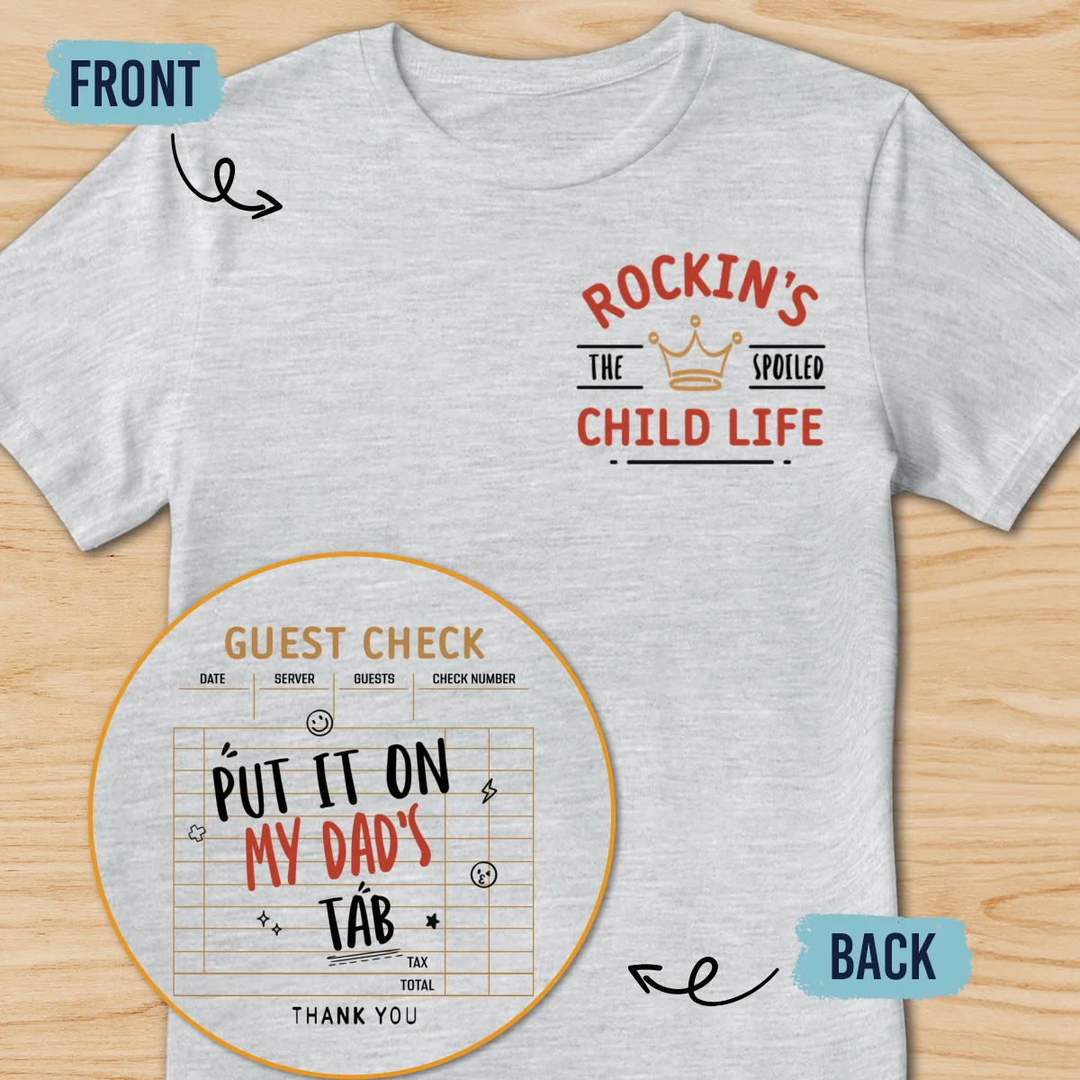 Shopping Sponsored By Dad - Personalized Custom Shirt - Image 10