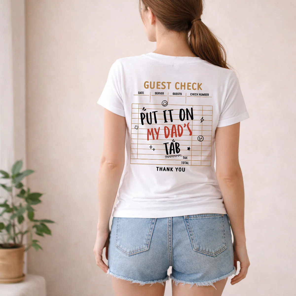 Shopping Sponsored By Dad - Personalized Custom Shirt - Image 2
