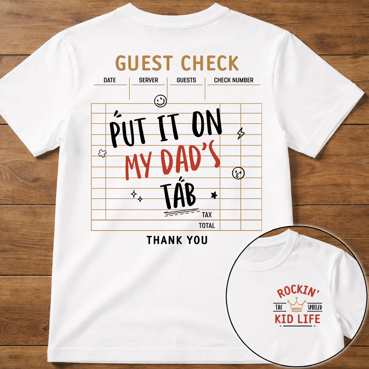 Shopping Sponsored By Dad - Personalized Custom Shirt - Image 6