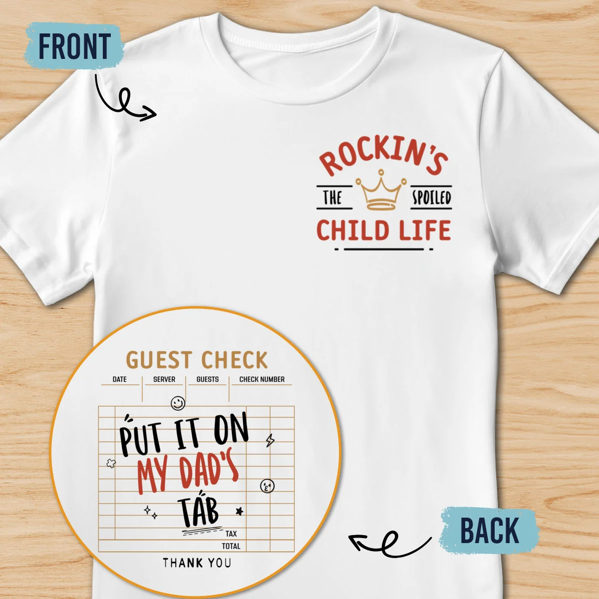 Shopping Sponsored By Dad - Personalized Custom Shirt - Image 8