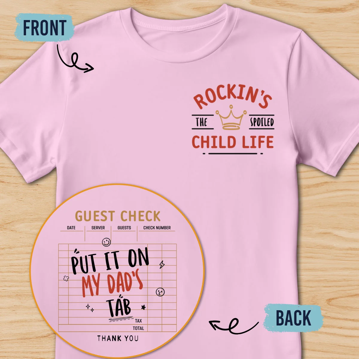 Shopping Sponsored By Dad - Personalized Custom Shirt - Image 9