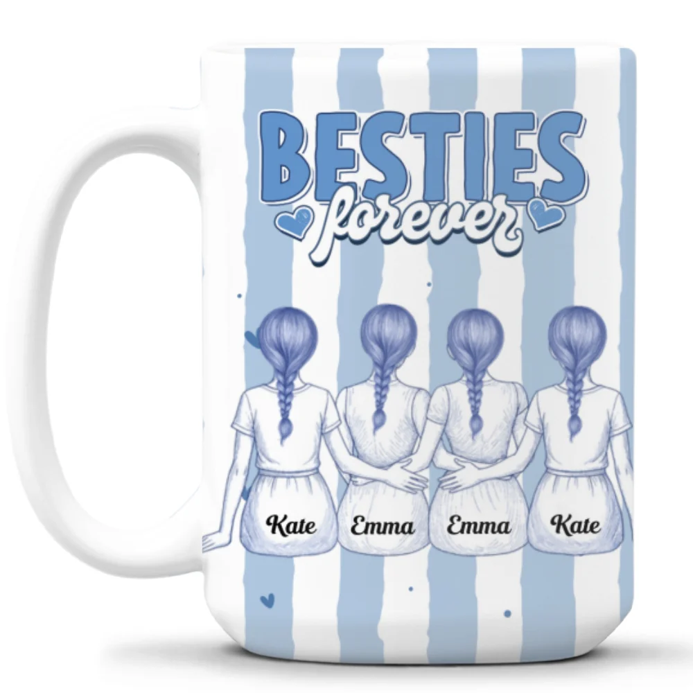 Sister Friend Always By My Side - Personalized Custom Coffee Mug - Image 8