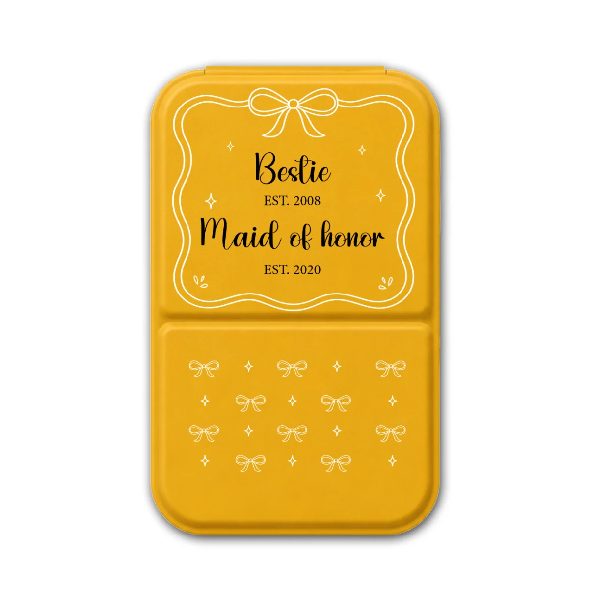 Sister Maid Of Honor - Personalized Custom Pocket Leather Mirror - Image 10