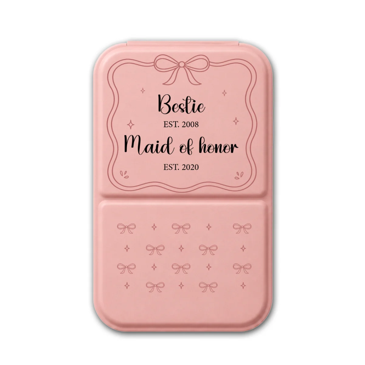 Sister Maid Of Honor - Personalized Custom Pocket Leather Mirror - Image 12