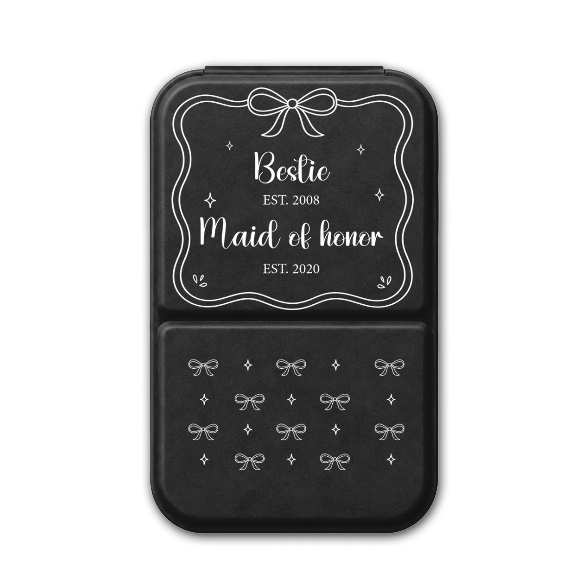 Sister Maid Of Honor - Personalized Custom Pocket Leather Mirror - Image 7