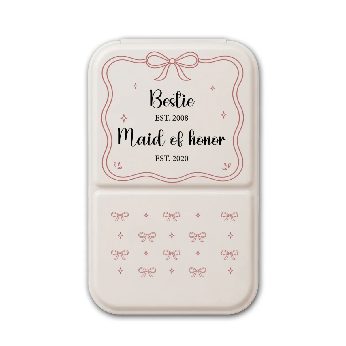 Sister Maid Of Honor - Personalized Custom Pocket Leather Mirror - Image 8