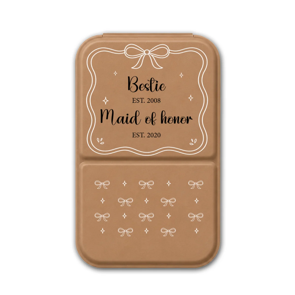 Sister Maid Of Honor - Personalized Custom Pocket Leather Mirror - Image 9