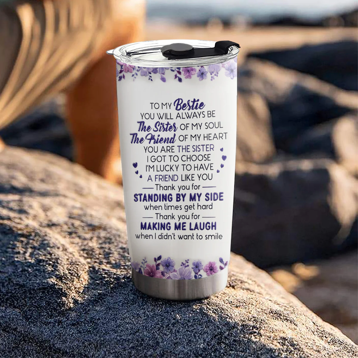 Sister Of My Soul - Personalized Custom 3D Effect Tumbler - Image 5