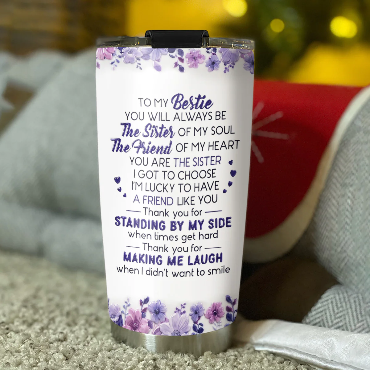 Sister Of My Soul - Personalized Custom 3D Effect Tumbler - Image 6