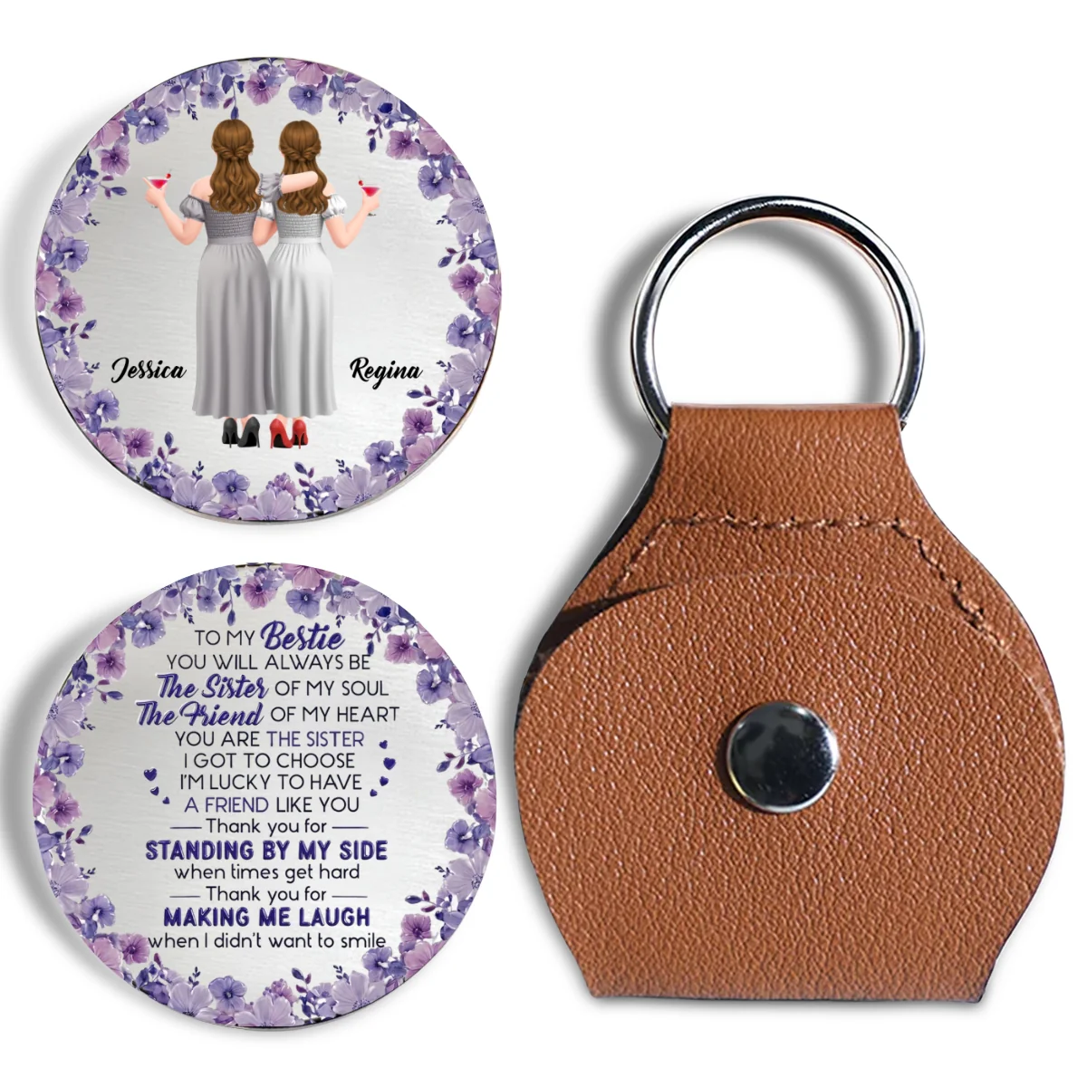Sister Of My Soul - Personalized Custom Pocket Hug - Image 6