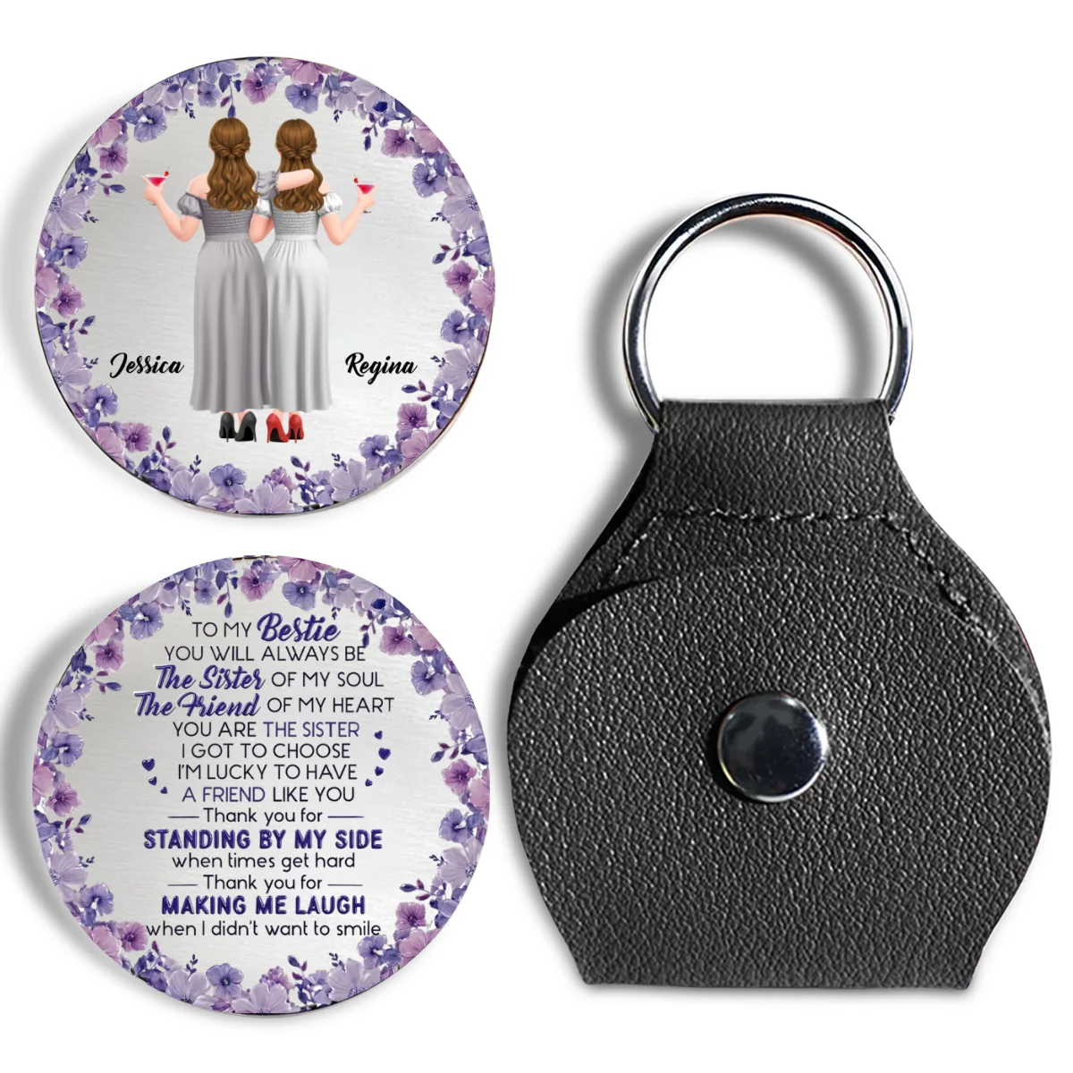 Sister Of My Soul - Personalized Custom Pocket Hug - Image 7