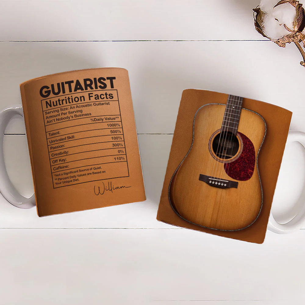 Six Strings One Soul - Personalized Custom Coffee Mug - Image 3