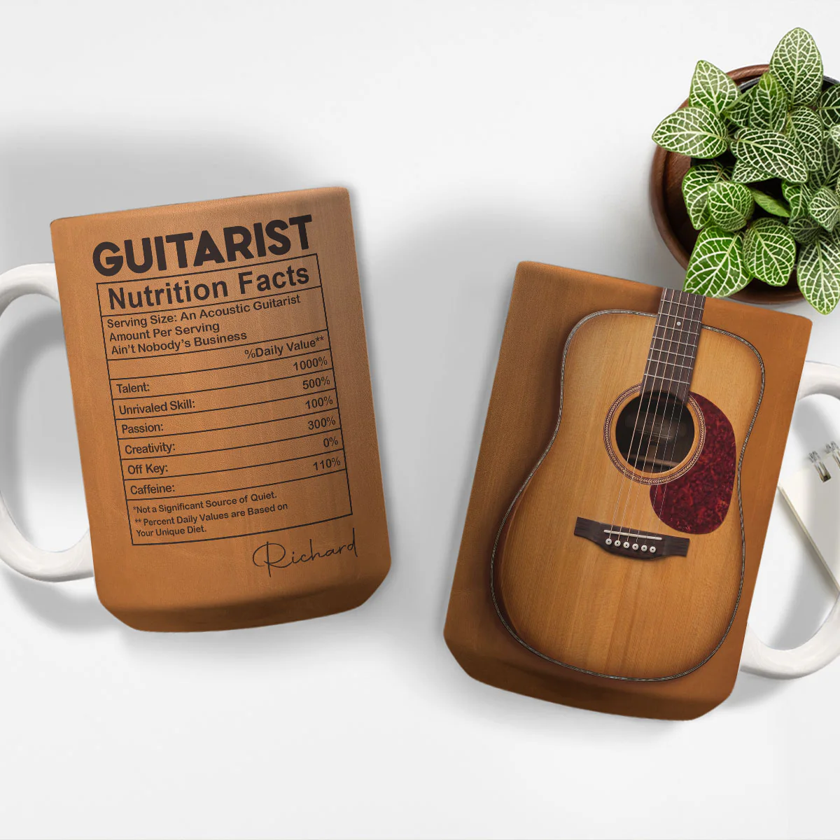 Six Strings One Soul - Personalized Custom Coffee Mug - Image 4