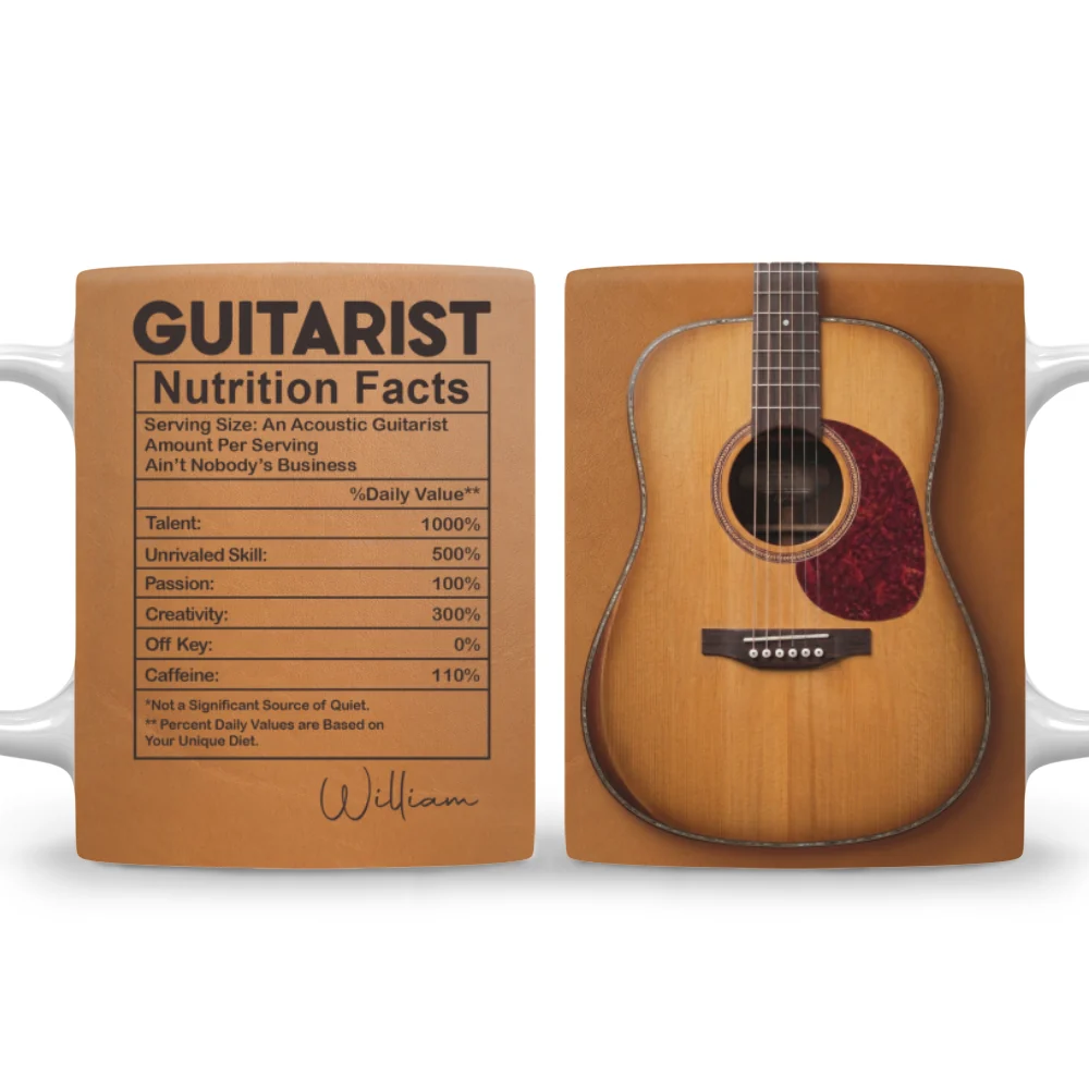 Six Strings One Soul - Personalized Custom Coffee Mug - Image 7