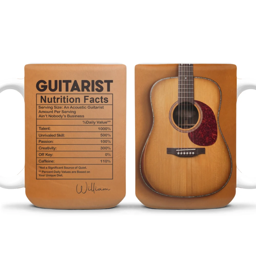Six Strings One Soul - Personalized Custom Coffee Mug - Image 8