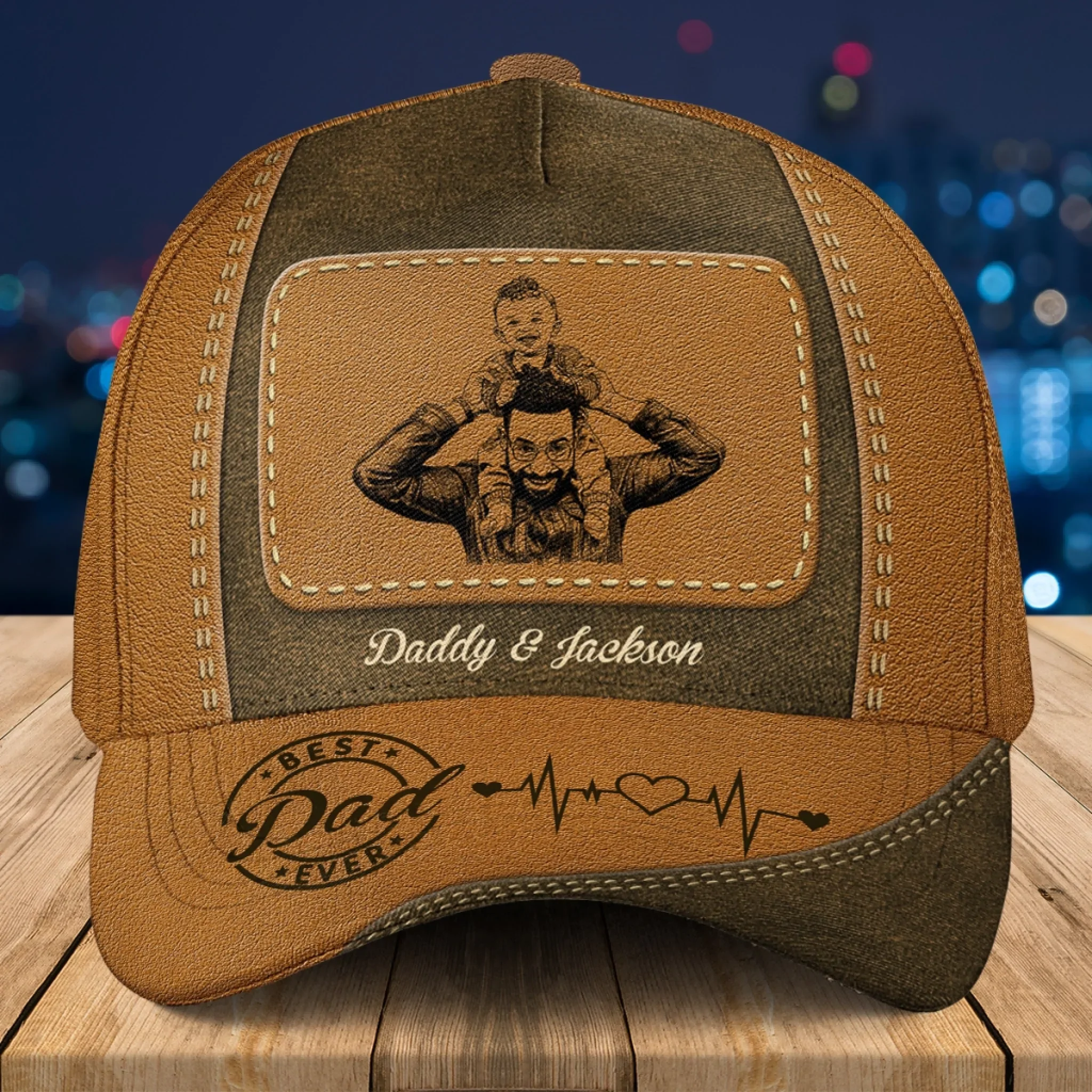 Sketch Dad Kids - Personalized Custom Classic Cap - Image 6